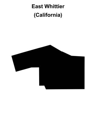 Doğu Whittier (California) boş ana hat haritası