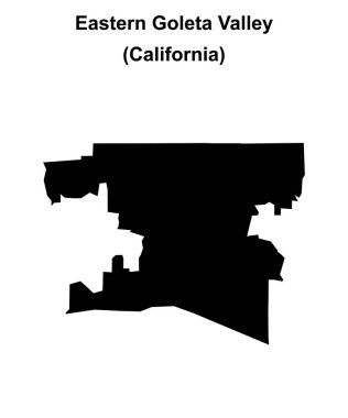 Doğu Goleta Vadisi (California) boş ana hat haritası