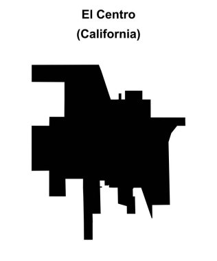 El Centro (California) boş ana hat haritası