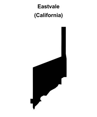 Eastvale (California) boş ana hat haritası