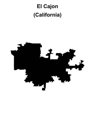 El Cajon (California) boş ana hat haritası