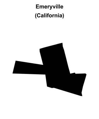 Emeryville (California) boş ana hat haritası