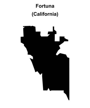 Fortuna (California) boş ana hat haritası
