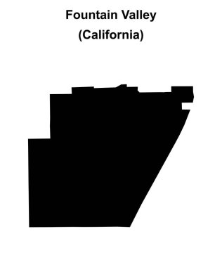 Fountain Valley (California) boş ana hat haritası