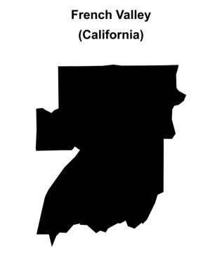 Fransız Vadisi (California) boş ana hat haritası