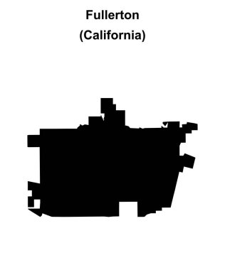 Fullerton (California) boş ana hat haritası