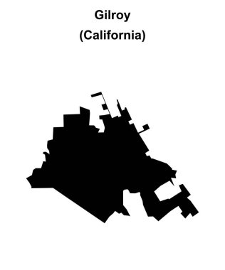Gilroy (California) boş ana hat haritası