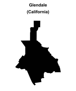 Glendale (California) boş ana hat haritası