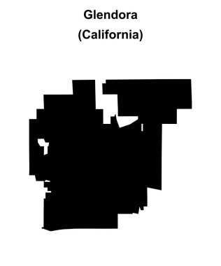 Glendora (California) boş ana hat haritası