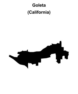 Goleta (California) boş ana hat haritası