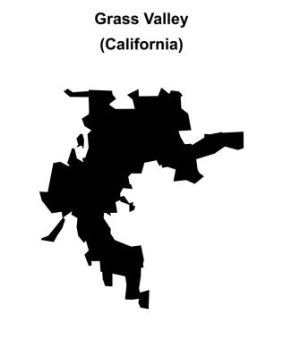 Çimen Vadisi (California) boş ana hat haritası