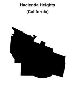 Hacienda Heights (California) boş ana hat haritası
