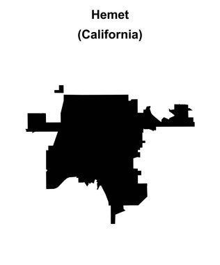 Hemet (California) boş ana hat haritası