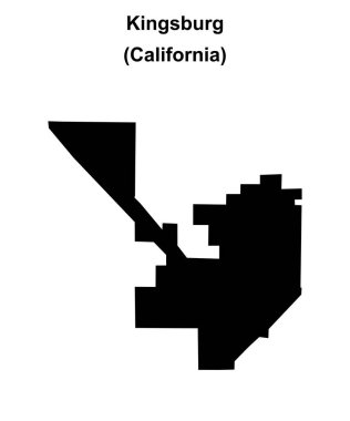 Kingsburg (California) boş ana hat haritası
