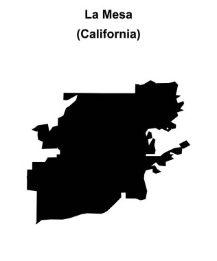 La Mesa (California) boş ana hat haritası