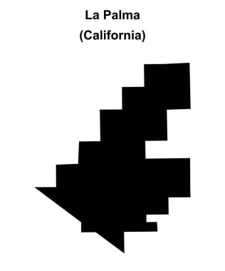 La Palma (California) boş ana hat haritası