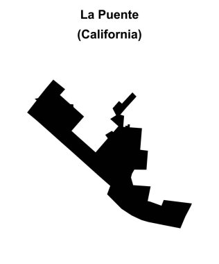 La Puente (California) boş ana hat haritası