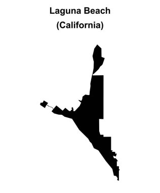 Laguna Sahili (California) boş ana hat haritası