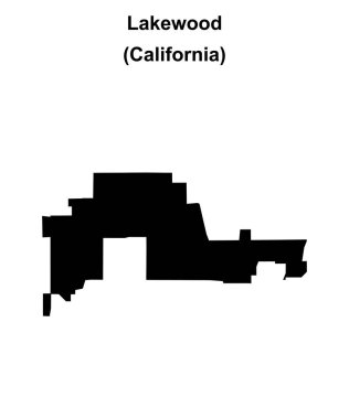 Lakewood (California) boş ana hat haritası