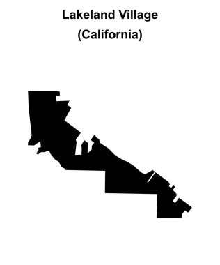 Lakeland Köyü (California) boş ana hat haritası