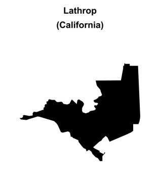 Lathrop (California) boş ana hat haritası