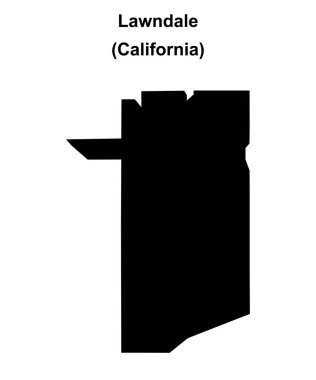 Lawndale (California) boş ana hat haritası