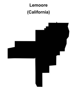 Lemoore (California) boş ana hat haritası