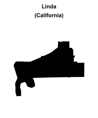 Linda (California) boş ana hat haritası