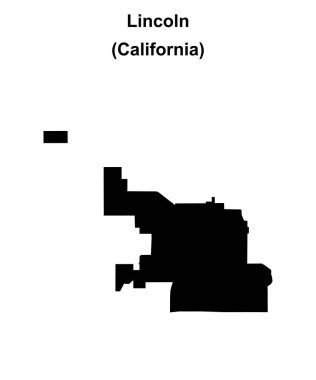 Lincoln (California) boş ana hat haritası