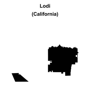 Lodi (California) boş ana hat haritası