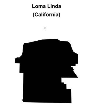 Loma Linda (California) boş ana hat haritası