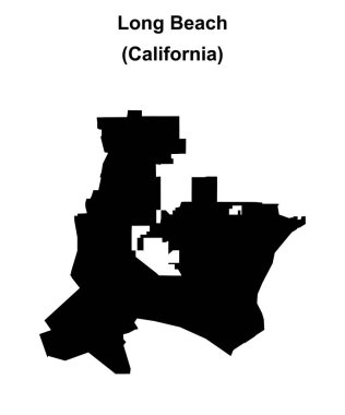 Long Beach (California) boş ana hat haritası