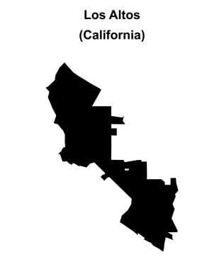 Los Altos (California) boş ana hat haritası