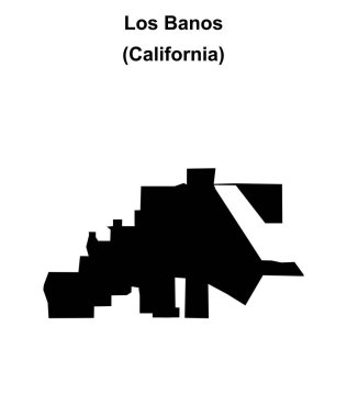 Los Banos (California) boş ana hat haritası