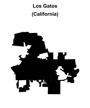 Los Gatos (California) boş ana hat haritası