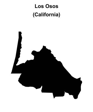 Los Osos (California) boş ana hat haritası