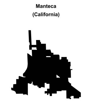 Manteca (California) boş ana hat haritası