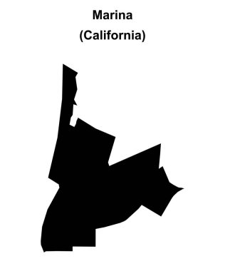 Marina (California) boş dış hat haritası