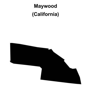 Maywood (California) boş ana hat haritası