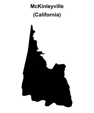 McKinleyville (California) boş ana hat haritası