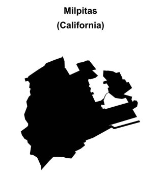 Milpitas (California) boş ana hat haritası