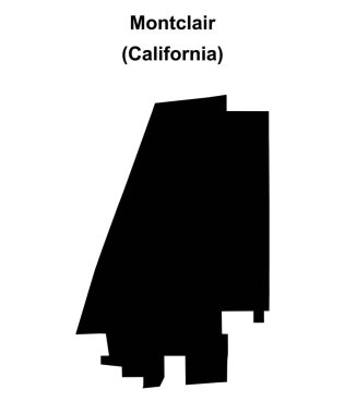 Montclair (California) boş ana hat haritası