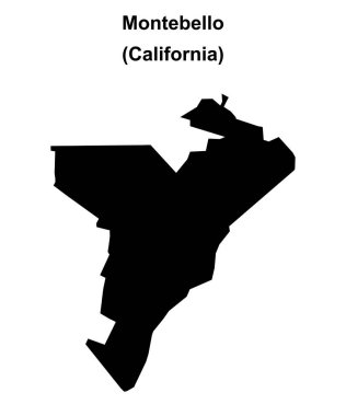 Montebello (California) boş ana hat haritası