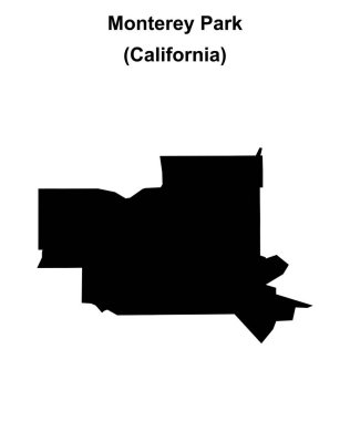 Monterey Park (California) boş ana hat haritası