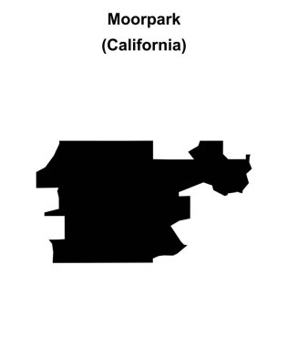 Moorpark (California) boş ana hat haritası