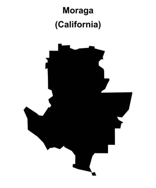 Moraga (California) boş ana hat haritası