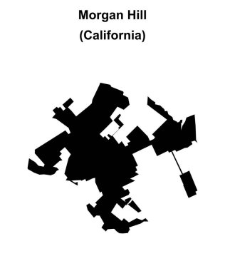 Morgan Hill (California) boş ana hat haritası