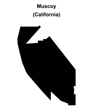 Muscoy (California) boş ana hat haritası