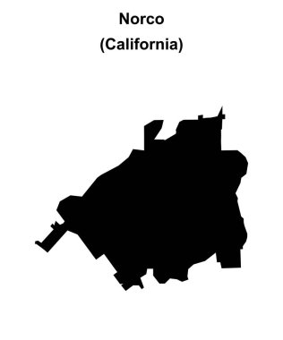 Norco (California) boş ana hat haritası