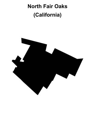 North Fair Oaks (California) boş ana hat haritası